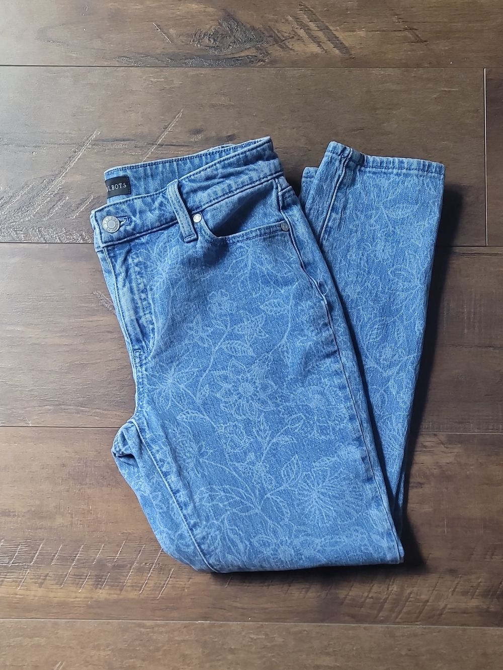 Talbots Slim Ankle Jeans|Linear Garden Size 2P